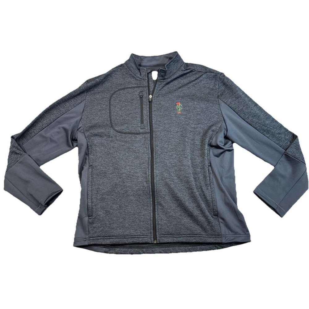 Straight Down Men's Full Zip Sweater Jacket Size XXL Preppy Golf Athleisure